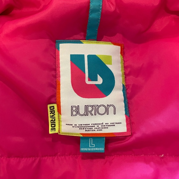 Burton Dryride waterproof girls size L (14) Snowboarding/ Skiing Jacket. - Picture 5 of 9